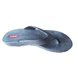 Okabashi Mens Surf Ergonomic Flip Flop Brown Rubber Sailing Water  Size Xl